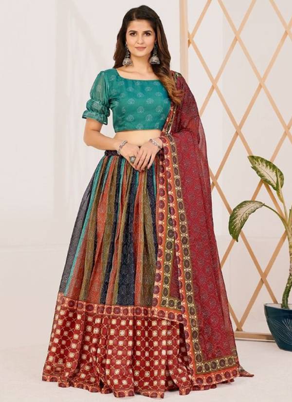 Trendy Floral Rajwadi Patola Exclusive Wear Printed Lehenga Collection